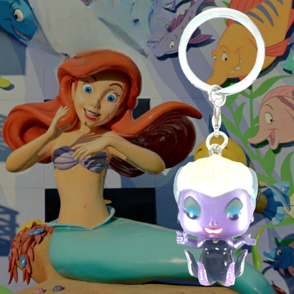 NIB DISNEY Ursula Funko Pop Metallic Little Mermaid Pocket Pop 2" Keychain - Picture 7 of 9